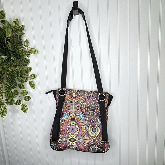 Sakroots Rainbow Wanderlust Twill Loyola Convertible Backpack Purse Shoulder Bag - Picture 5 of 13